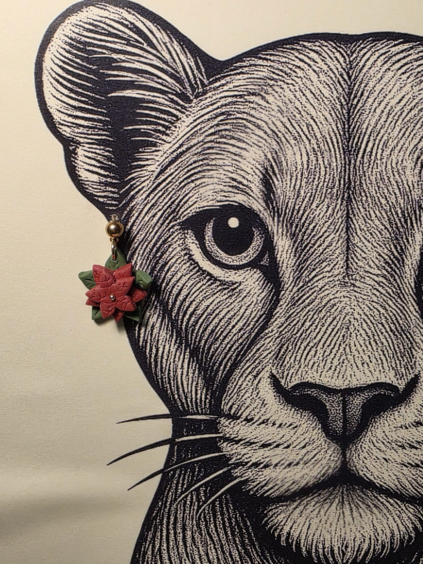 Pendientes FLOR DE PASCUA