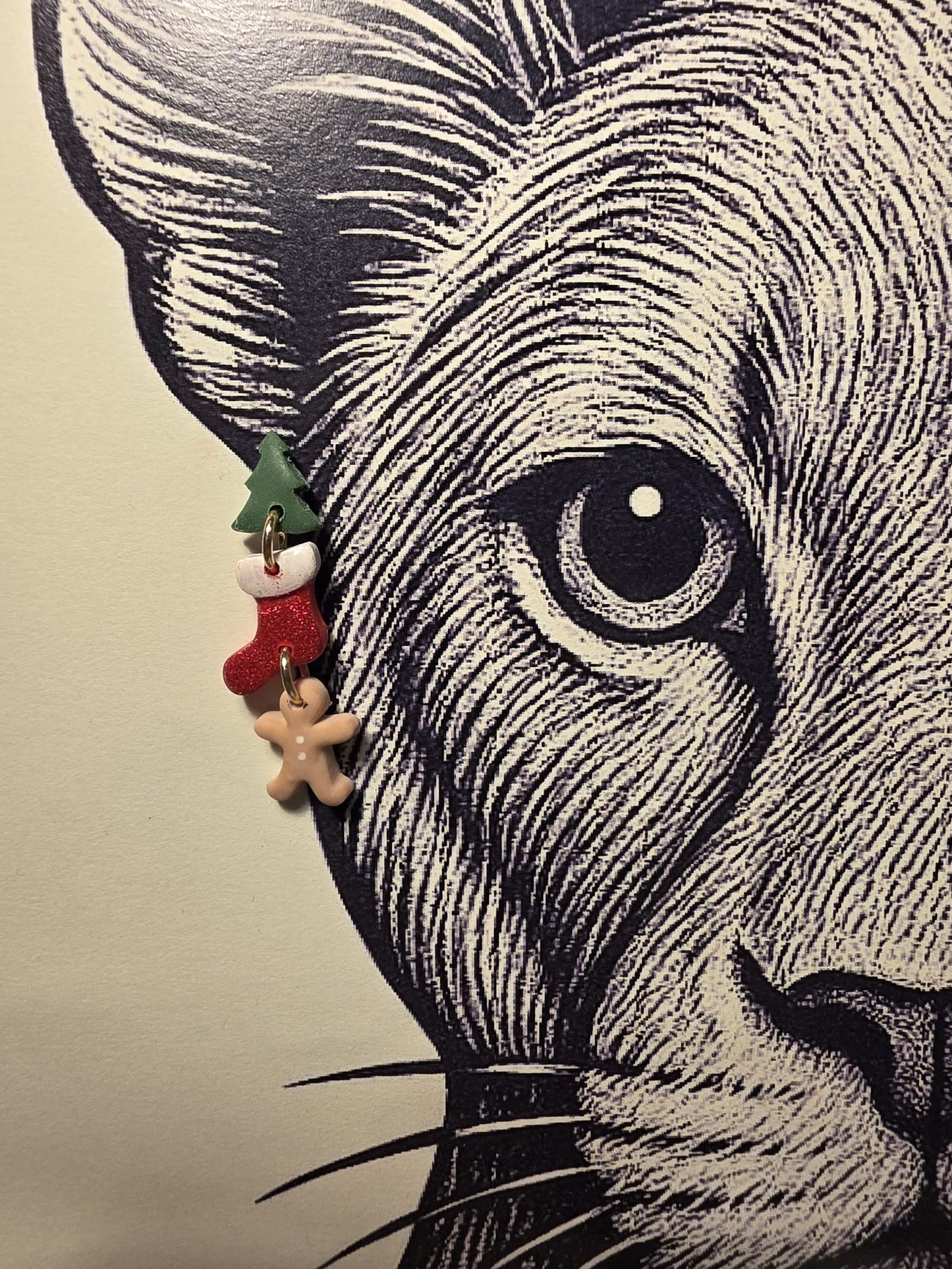 Pendientes ÁRBOL/CALCETÍN/GALLETITA