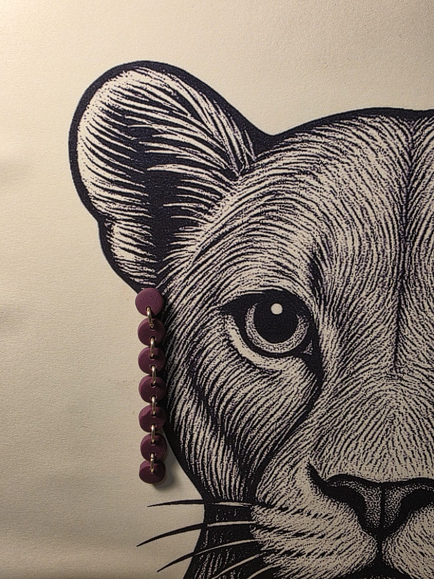 Pendientes JULIETA CIRUELA