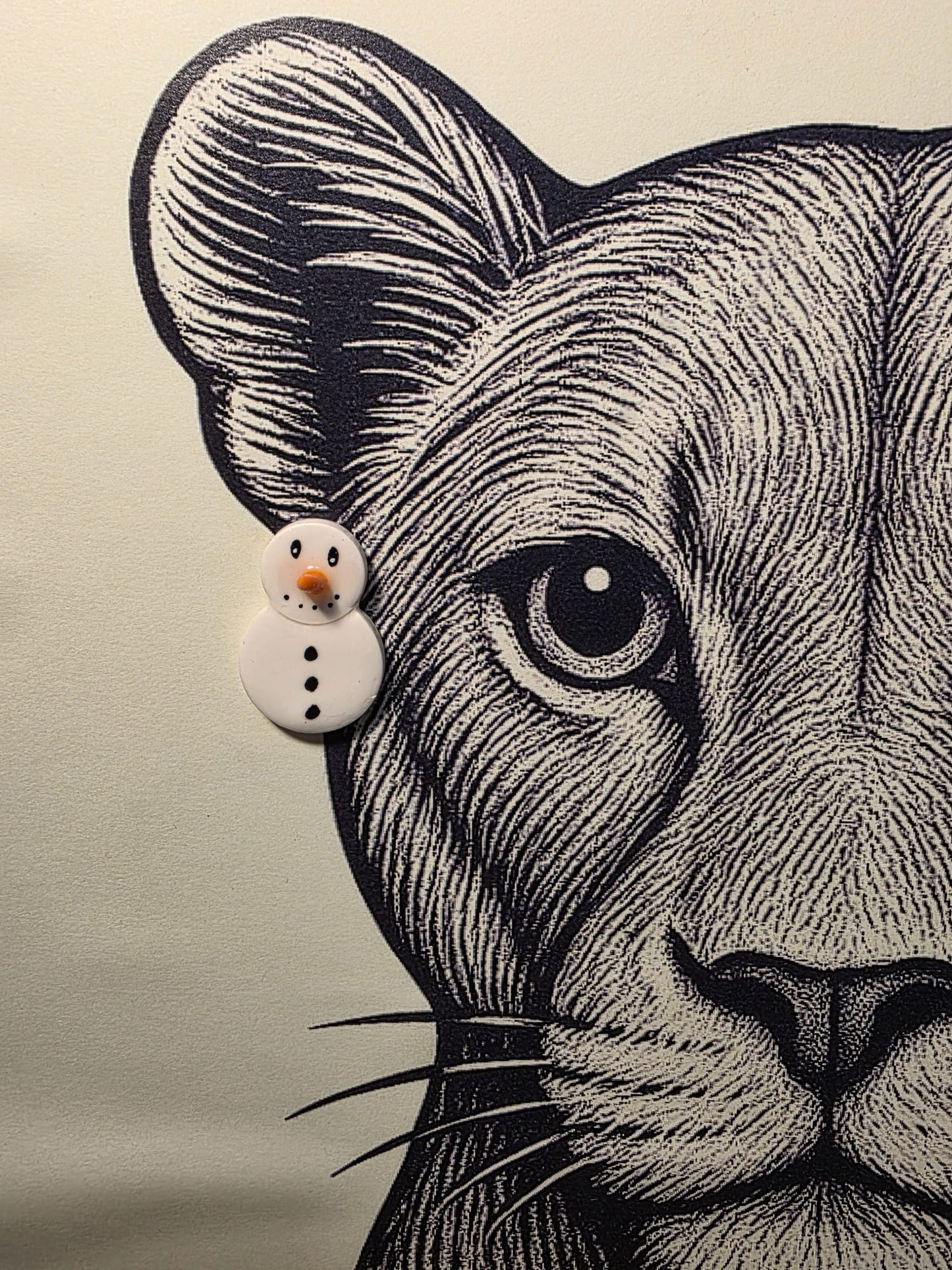 Pendientes MUÑECO NIEVE